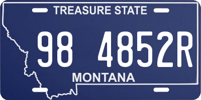 MT license plate 984852R