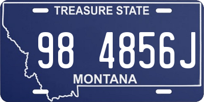 MT license plate 984856J