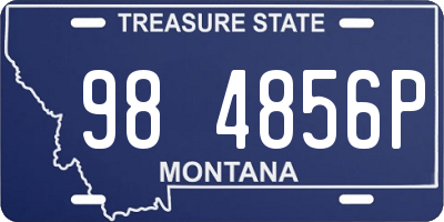 MT license plate 984856P