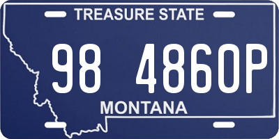 MT license plate 984860P