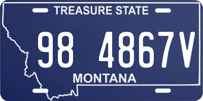 MT license plate 984867V