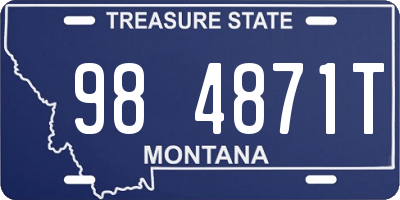 MT license plate 984871T