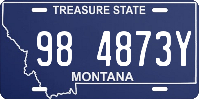 MT license plate 984873Y