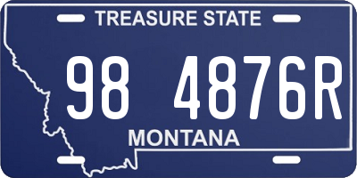 MT license plate 984876R