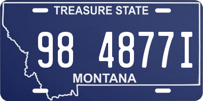 MT license plate 984877I