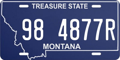 MT license plate 984877R