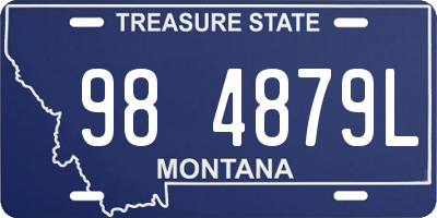 MT license plate 984879L