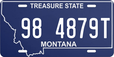 MT license plate 984879T