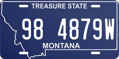 MT license plate 984879W