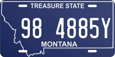 MT license plate 984885Y