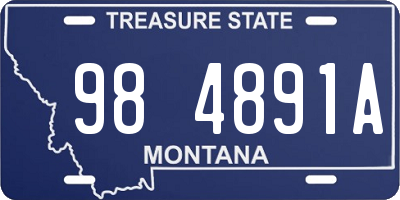 MT license plate 984891A