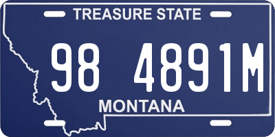 MT license plate 984891M