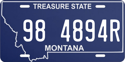 MT license plate 984894R