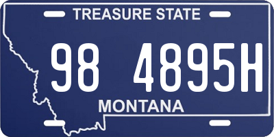 MT license plate 984895H