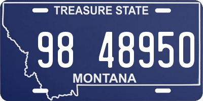 MT license plate 984895O