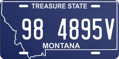 MT license plate 984895V