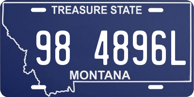 MT license plate 984896L