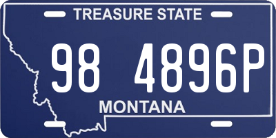 MT license plate 984896P