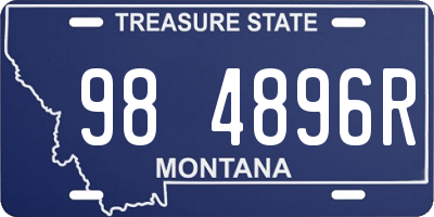 MT license plate 984896R