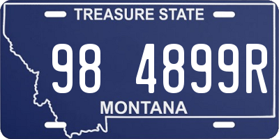 MT license plate 984899R