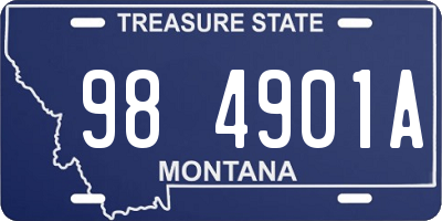 MT license plate 984901A