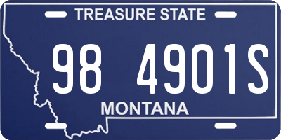 MT license plate 984901S