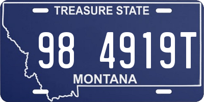 MT license plate 984919T