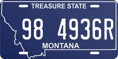 MT license plate 984936R