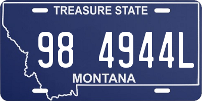 MT license plate 984944L