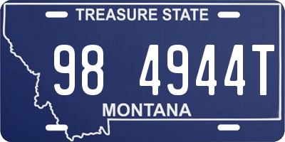 MT license plate 984944T