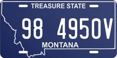 MT license plate 984950V