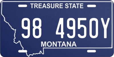 MT license plate 984950Y