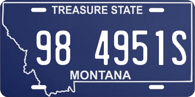 MT license plate 984951S