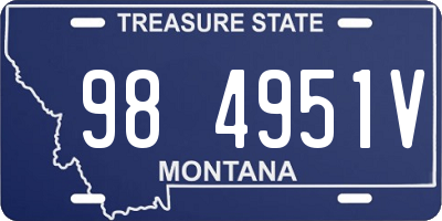 MT license plate 984951V