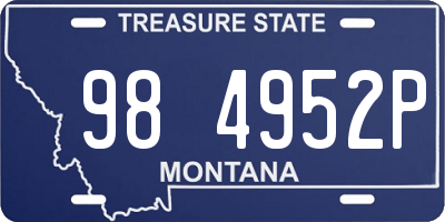 MT license plate 984952P