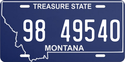 MT license plate 984954O