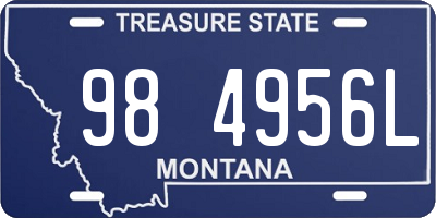 MT license plate 984956L