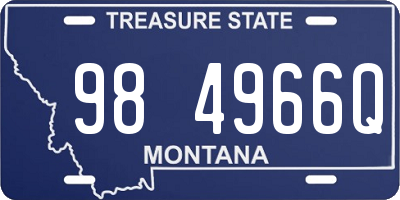 MT license plate 984966Q