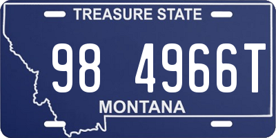 MT license plate 984966T