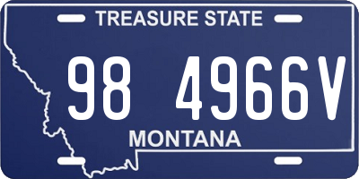 MT license plate 984966V