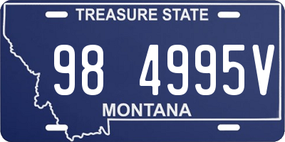 MT license plate 984995V