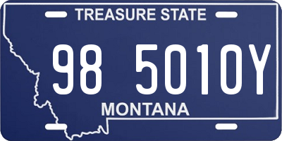MT license plate 985010Y