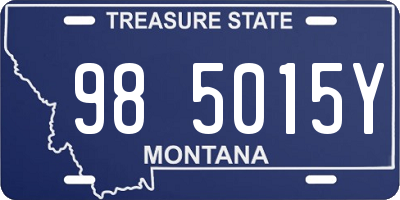 MT license plate 985015Y