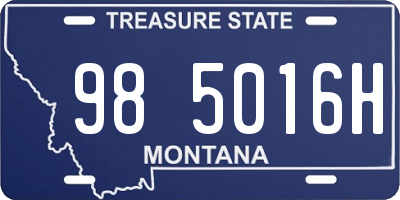 MT license plate 985016H