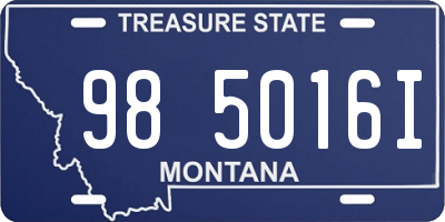 MT license plate 985016I
