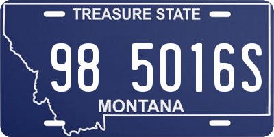 MT license plate 985016S