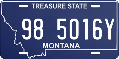 MT license plate 985016Y
