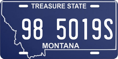 MT license plate 985019S