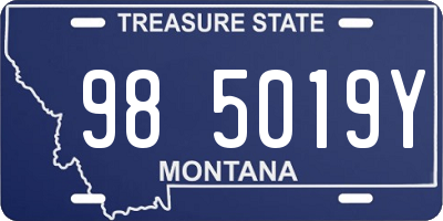 MT license plate 985019Y