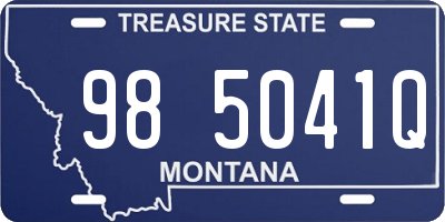 MT license plate 985041Q